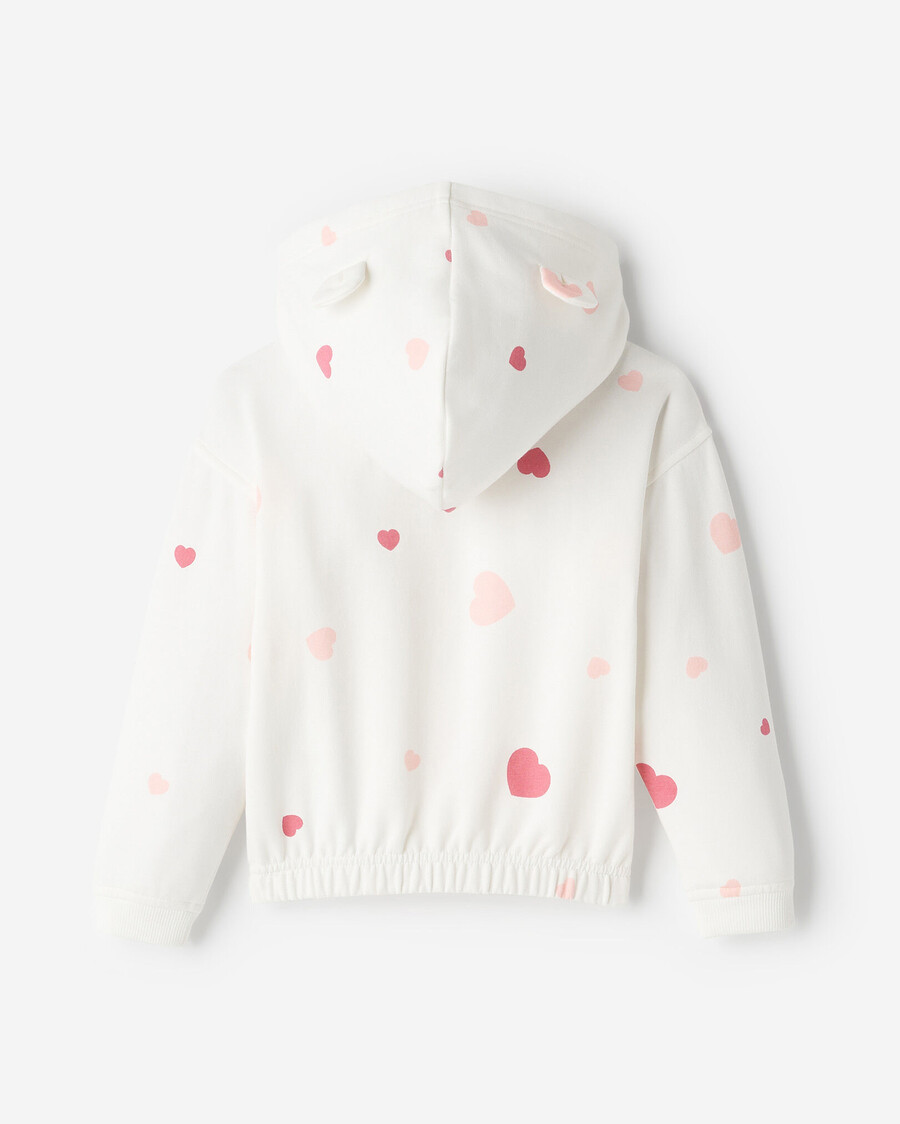 sweat à capuche zippé cozy love bear pour tout-petit