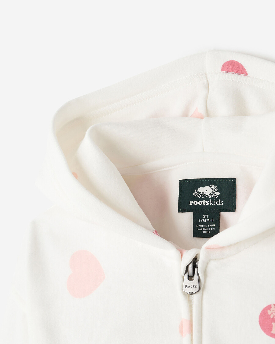 sweat à capuche zippé cozy love bear pour tout-petit