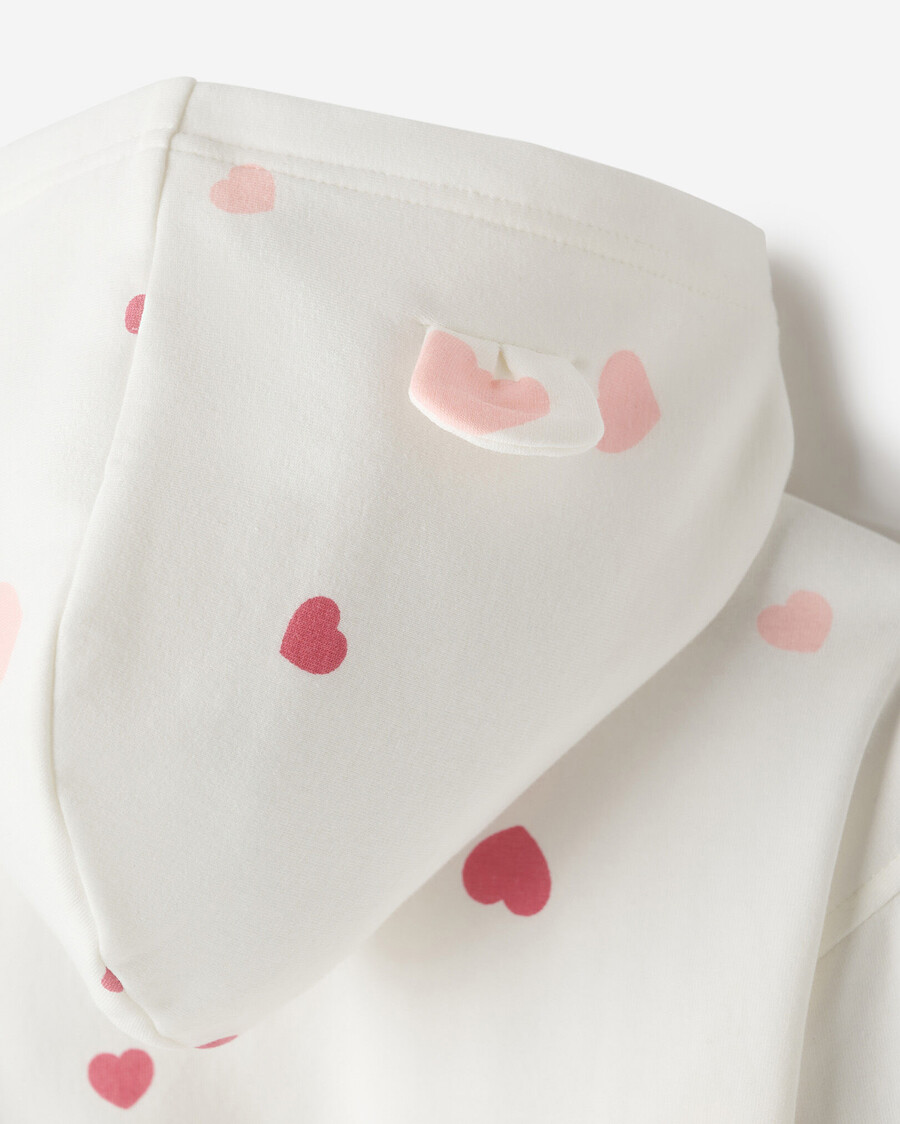 sweat à capuche zippé cozy love bear pour tout-petit