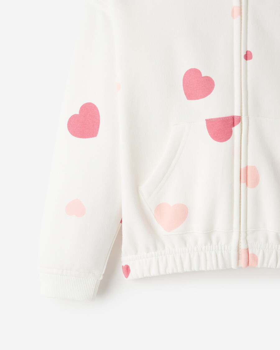 sweat à capuche zippé cozy love bear pour tout-petit