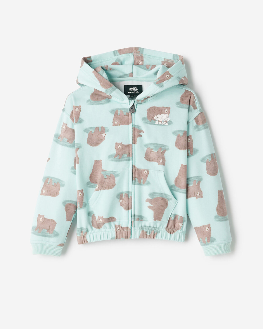 sweat à capuche zippé cozy bear pour tout-petit