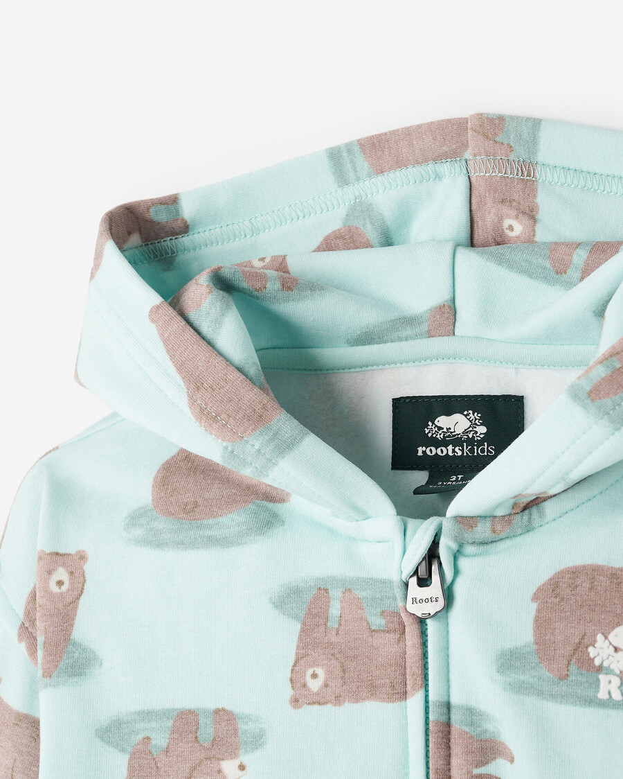 sweat à capuche zippé cozy bear pour tout-petit