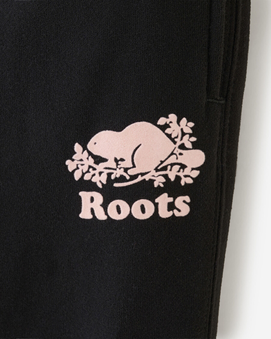 pantalon de survêtement bio à revers étroits pour petites filles