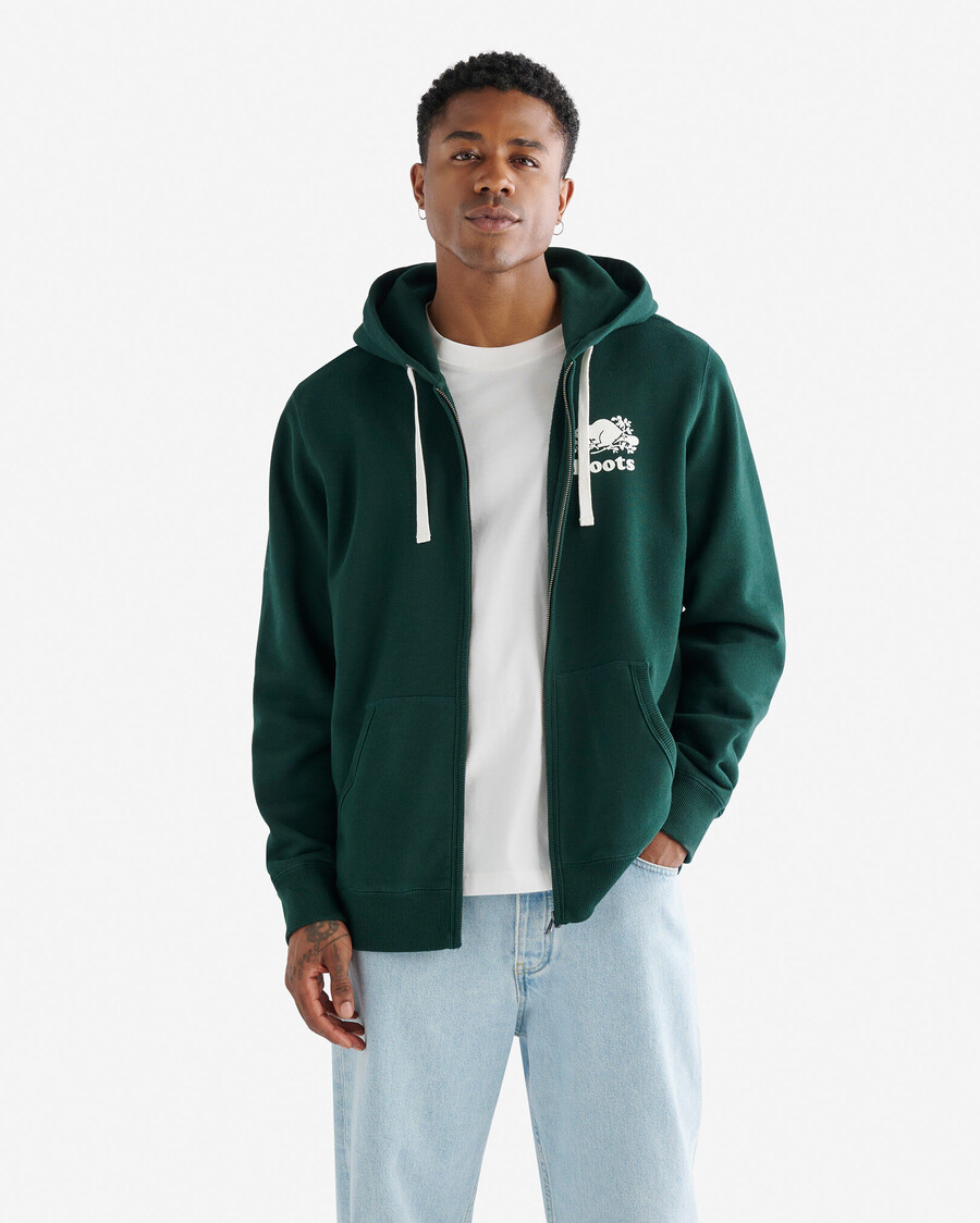 sweat à capuche zippé organic original