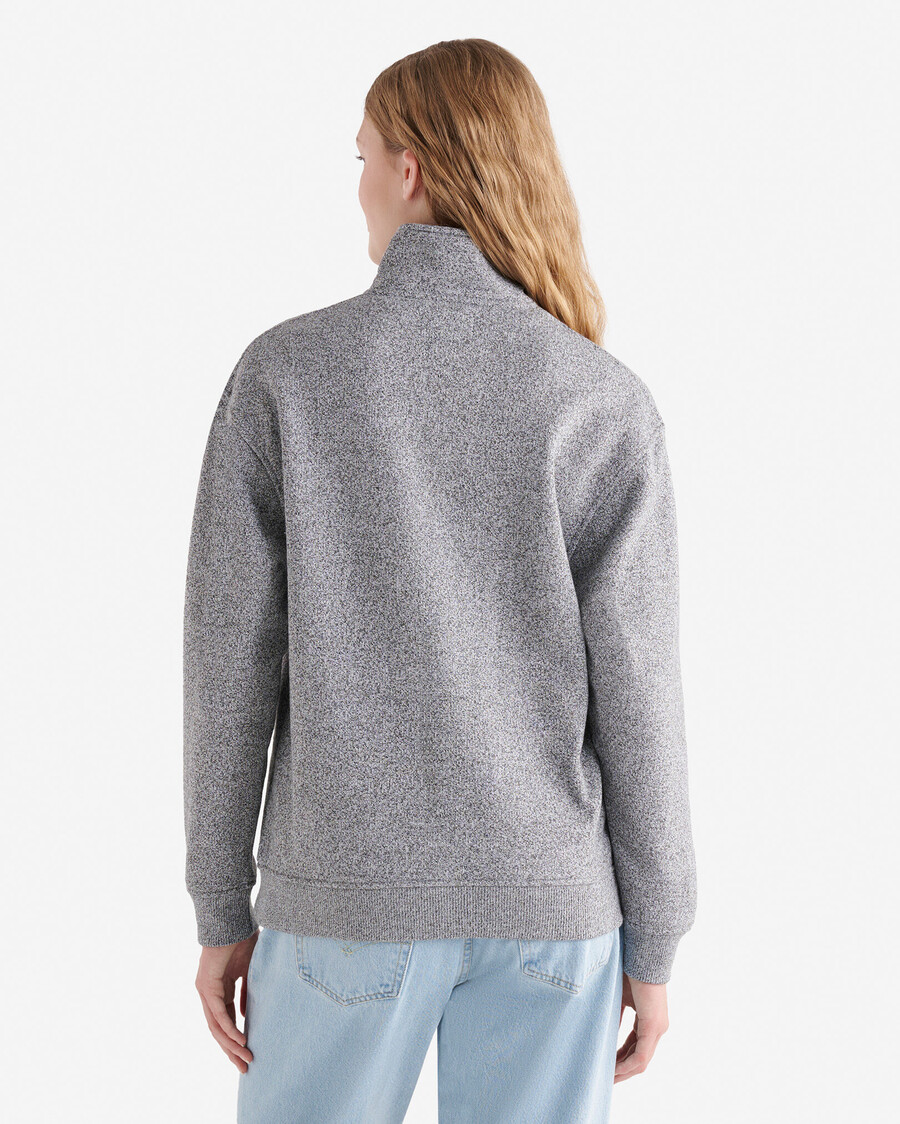 roots applique demi-zip stein