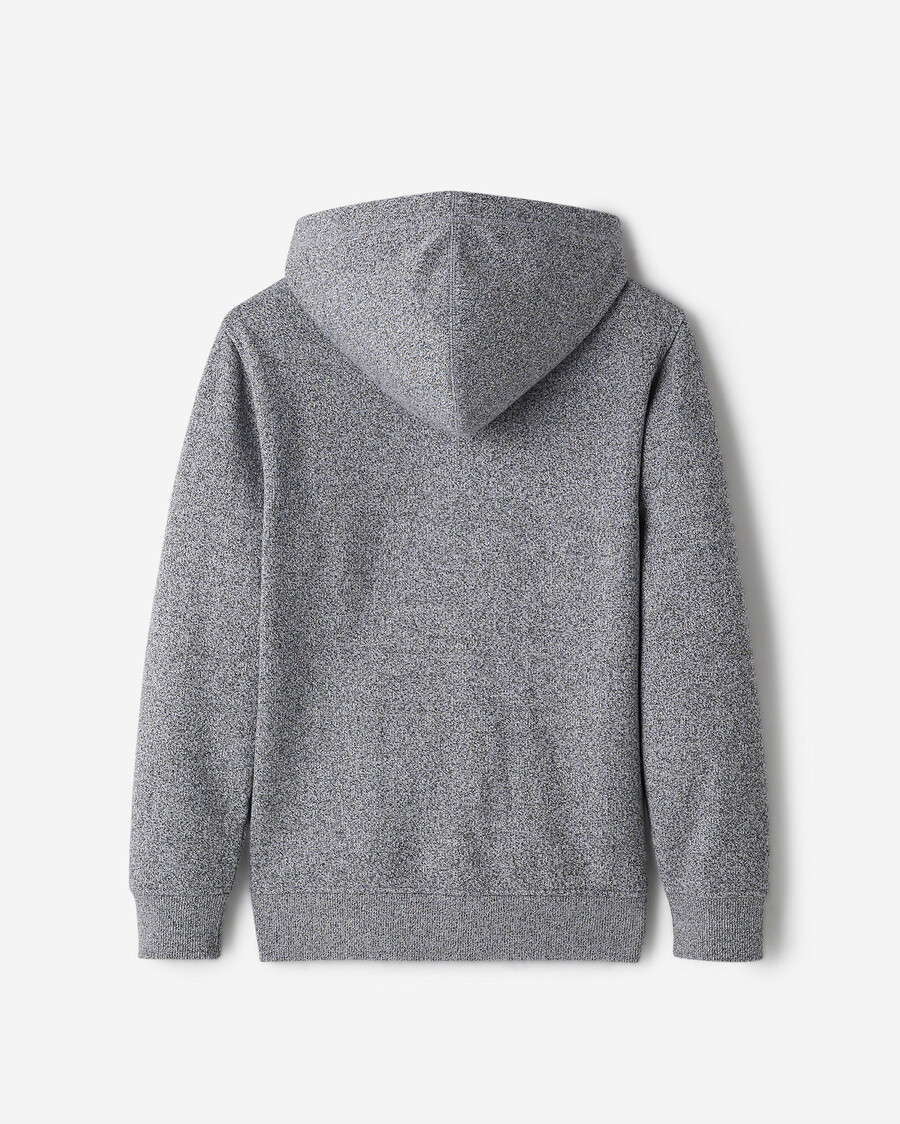 sweat à capuche zippé roots applique