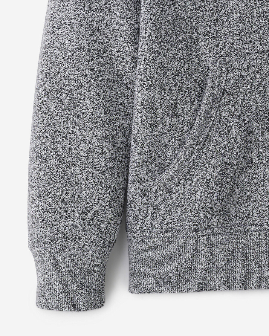sweat à capuche zippé roots applique