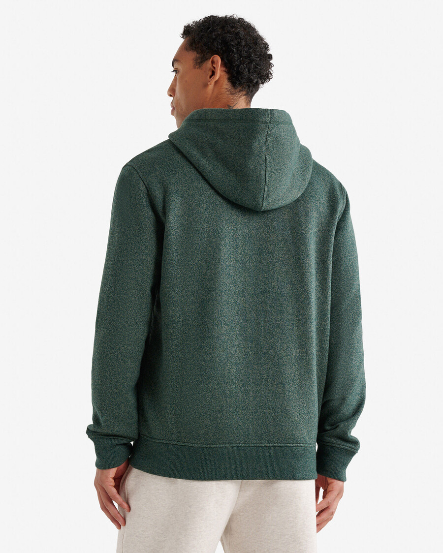 sweat à capuche zippé roots applique