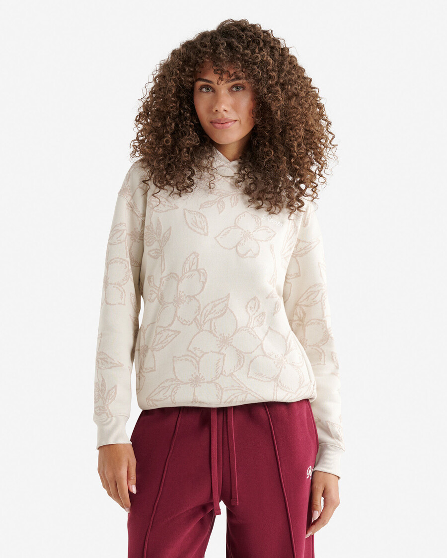 sweat à capuche fleuri one fit