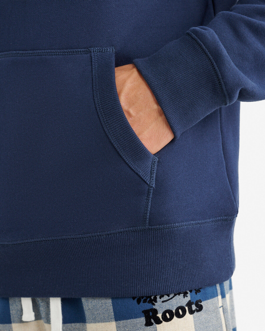 sweat à capuche à carreaux appliqué