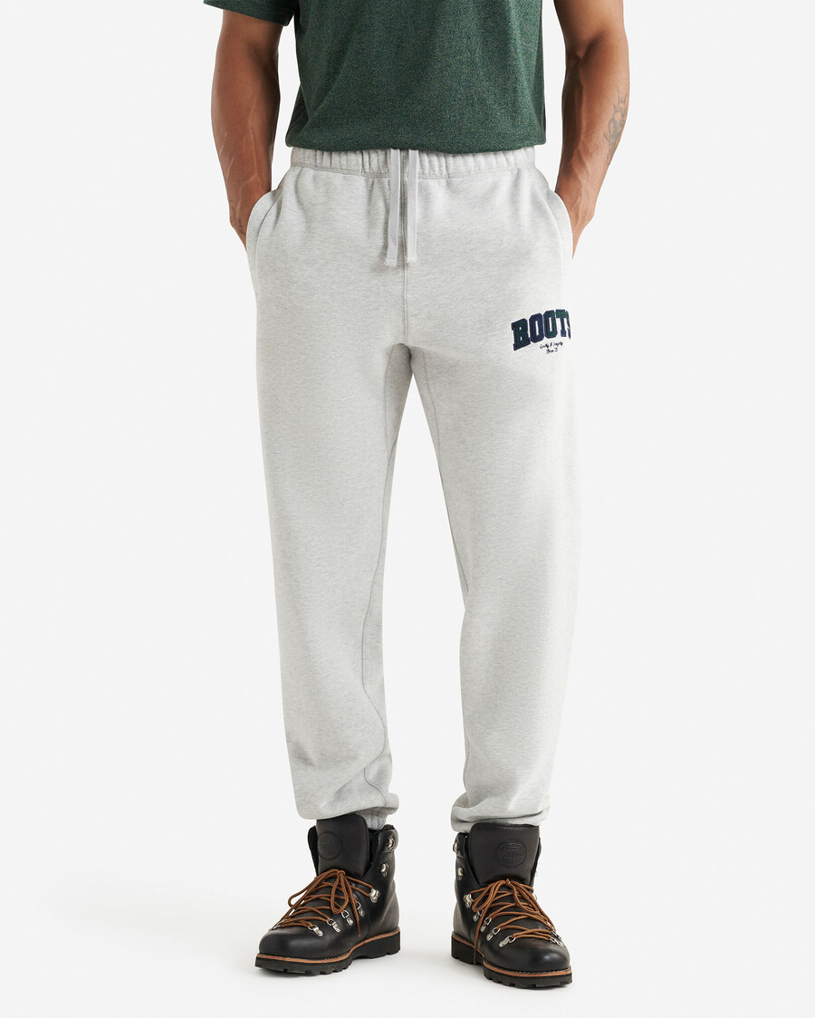 pantalon de survêtement à carreaux appliqués