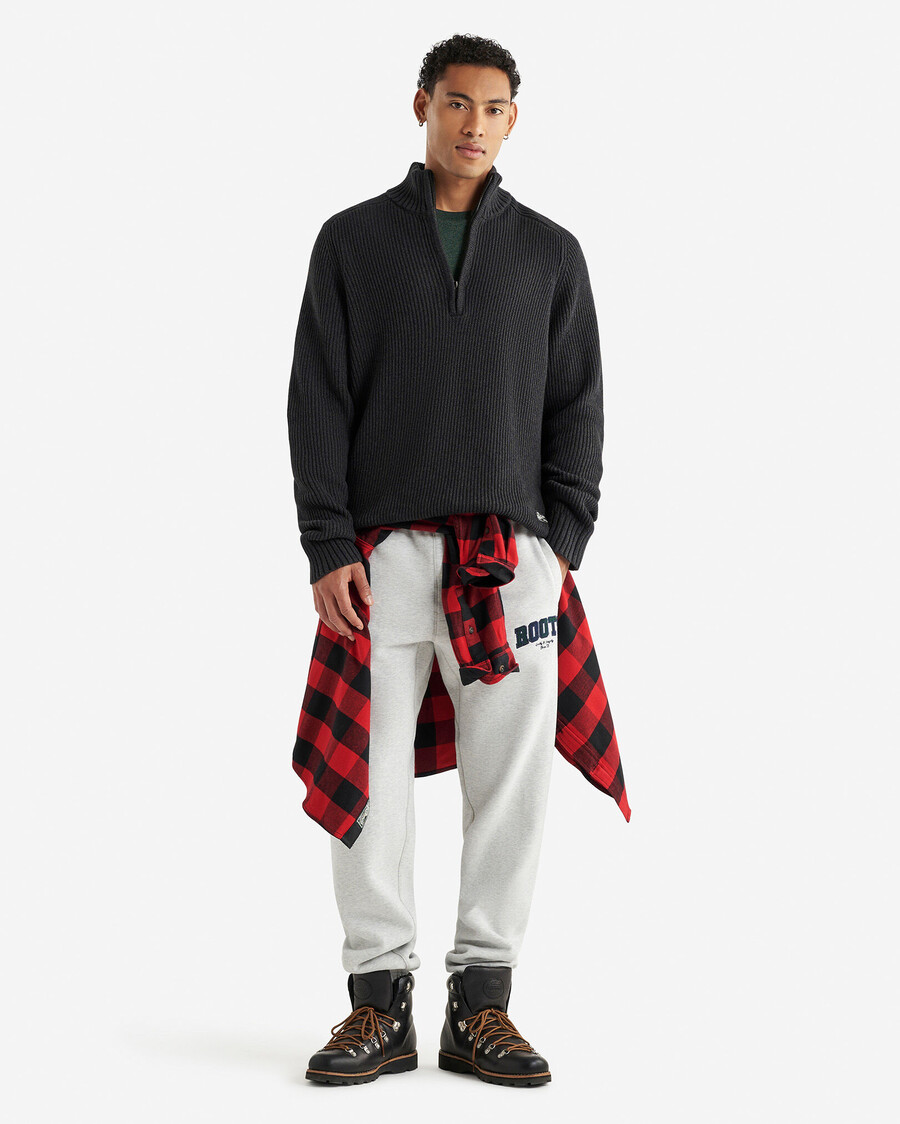 pantalon de survêtement à carreaux appliqués