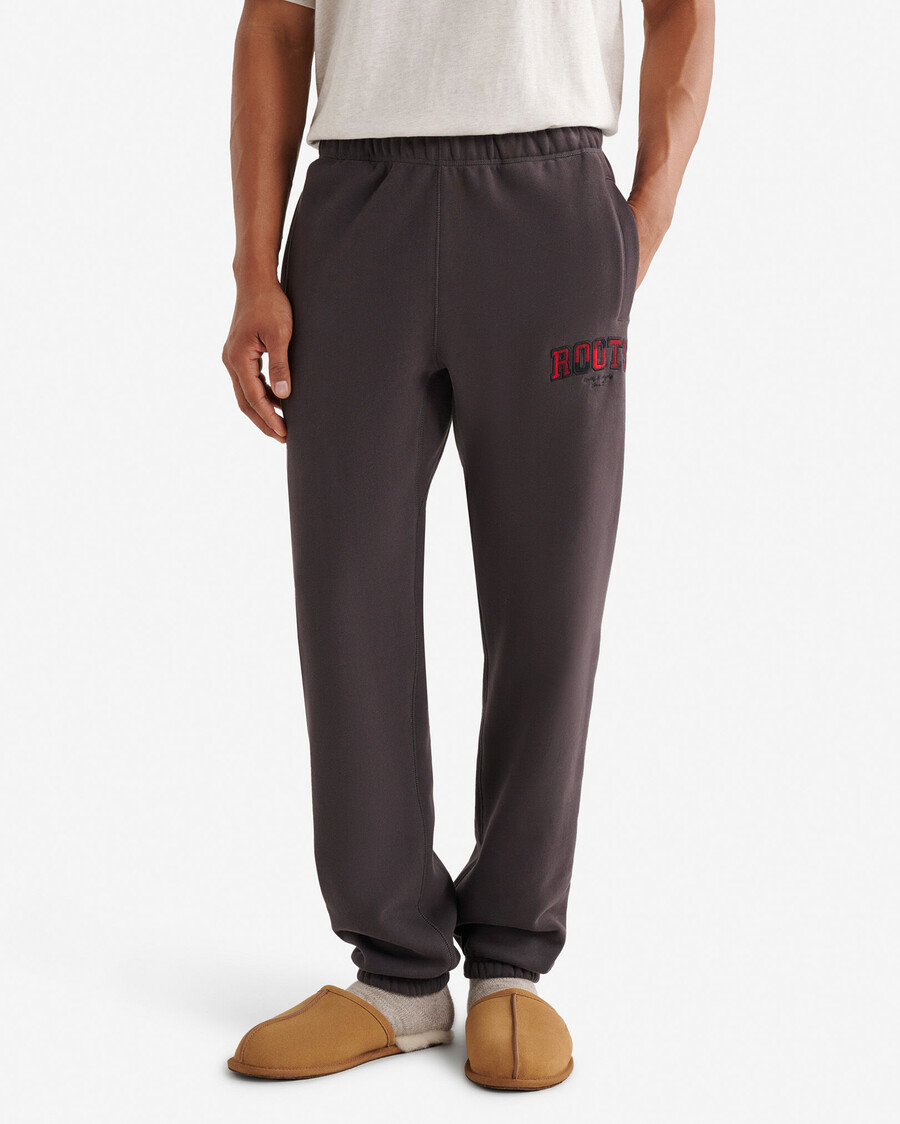 pantalon de survêtement à carreaux appliqués