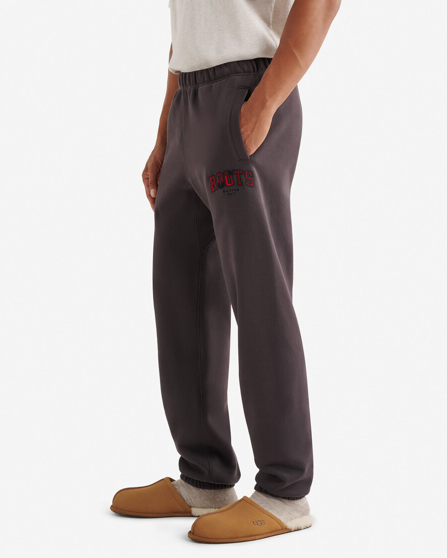 pantalon de survêtement à carreaux appliqués