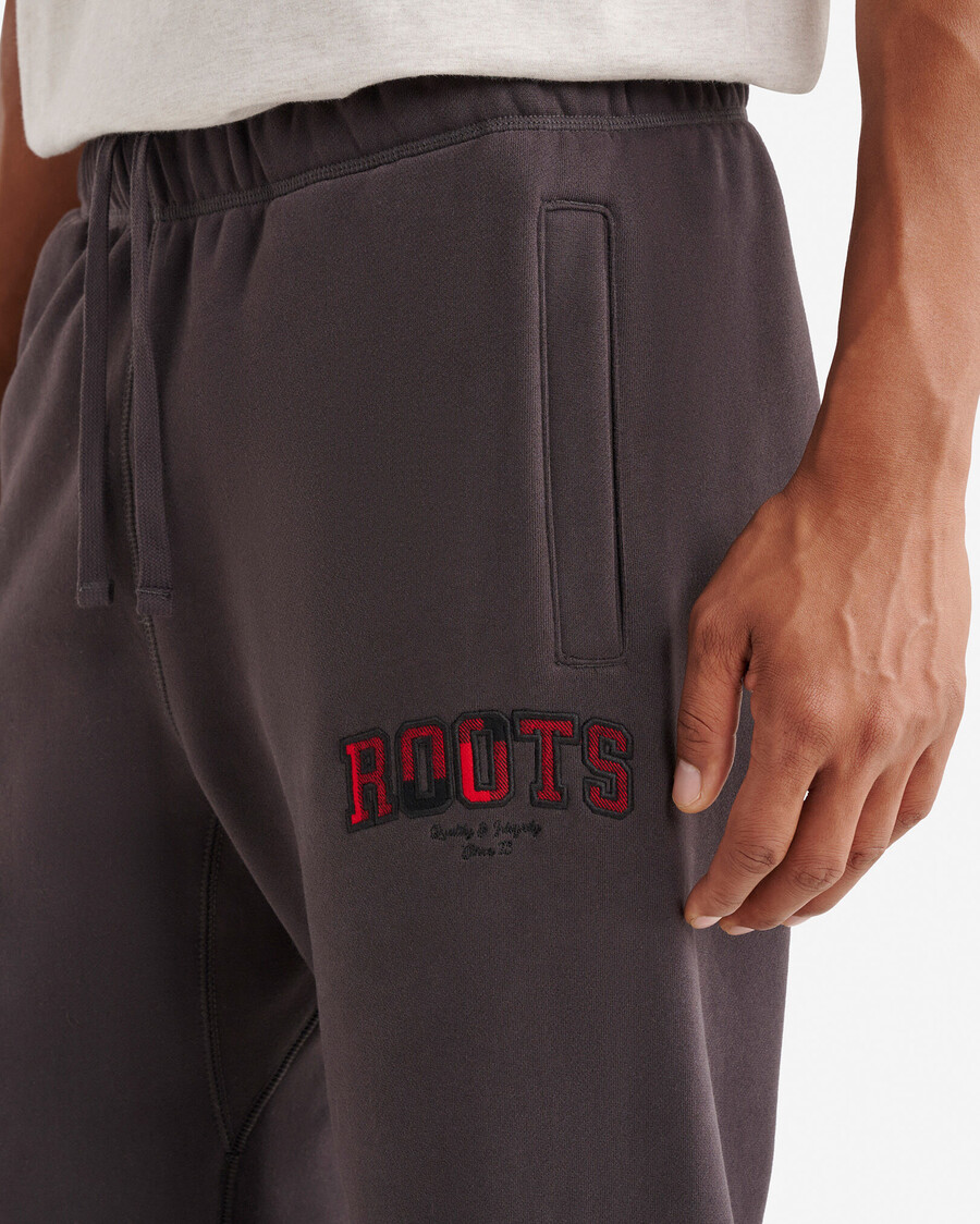 pantalon de survêtement à carreaux appliqués