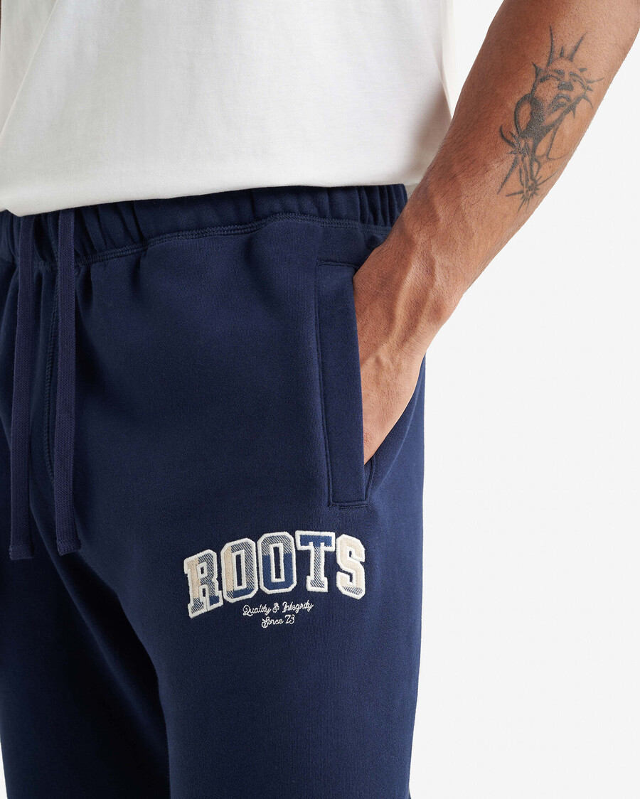 pantalon de survêtement à carreaux appliqués