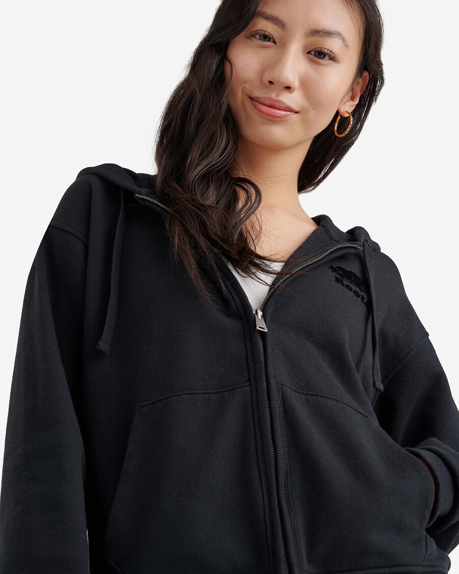 sweat à capuche zippé intégral organic original relaxed
