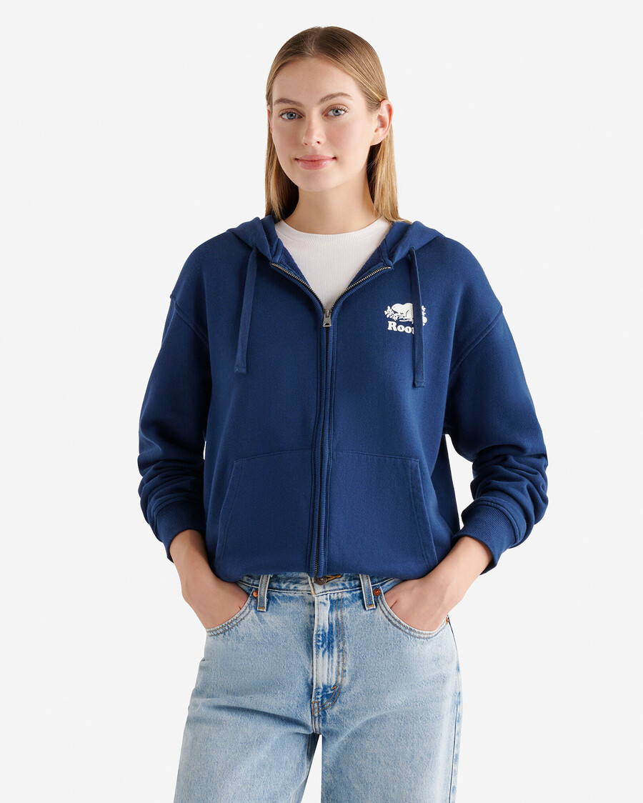 sweat à capuche zippé intégral organic original relaxed