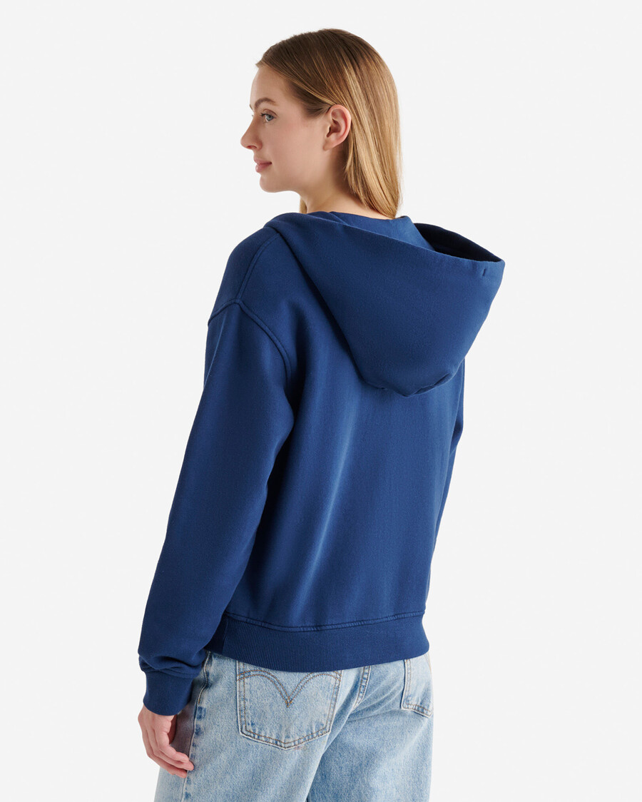sweat à capuche zippé intégral organic original relaxed