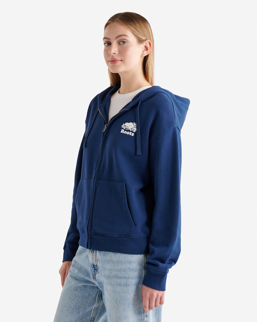 sweat à capuche zippé intégral organic original relaxed