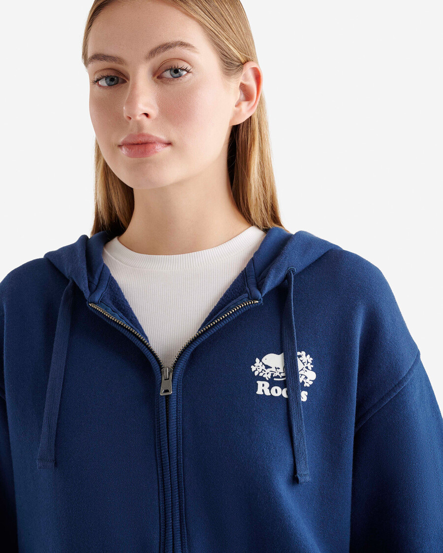 sweat à capuche zippé intégral organic original relaxed