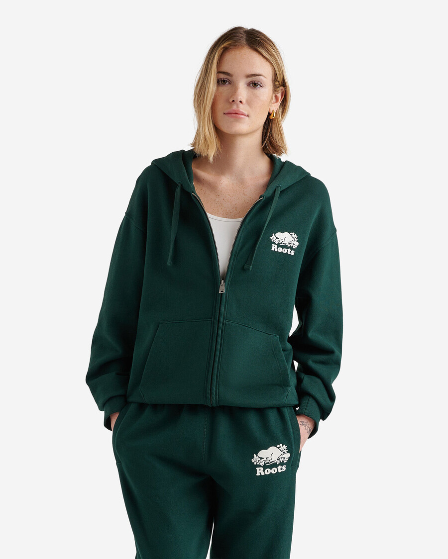 sweat à capuche zippé intégral organic original relaxed