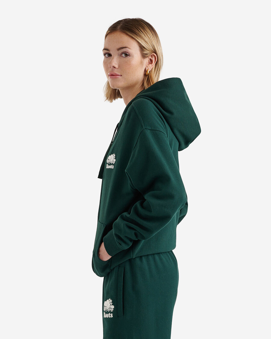 sweat à capuche zippé intégral organic original relaxed