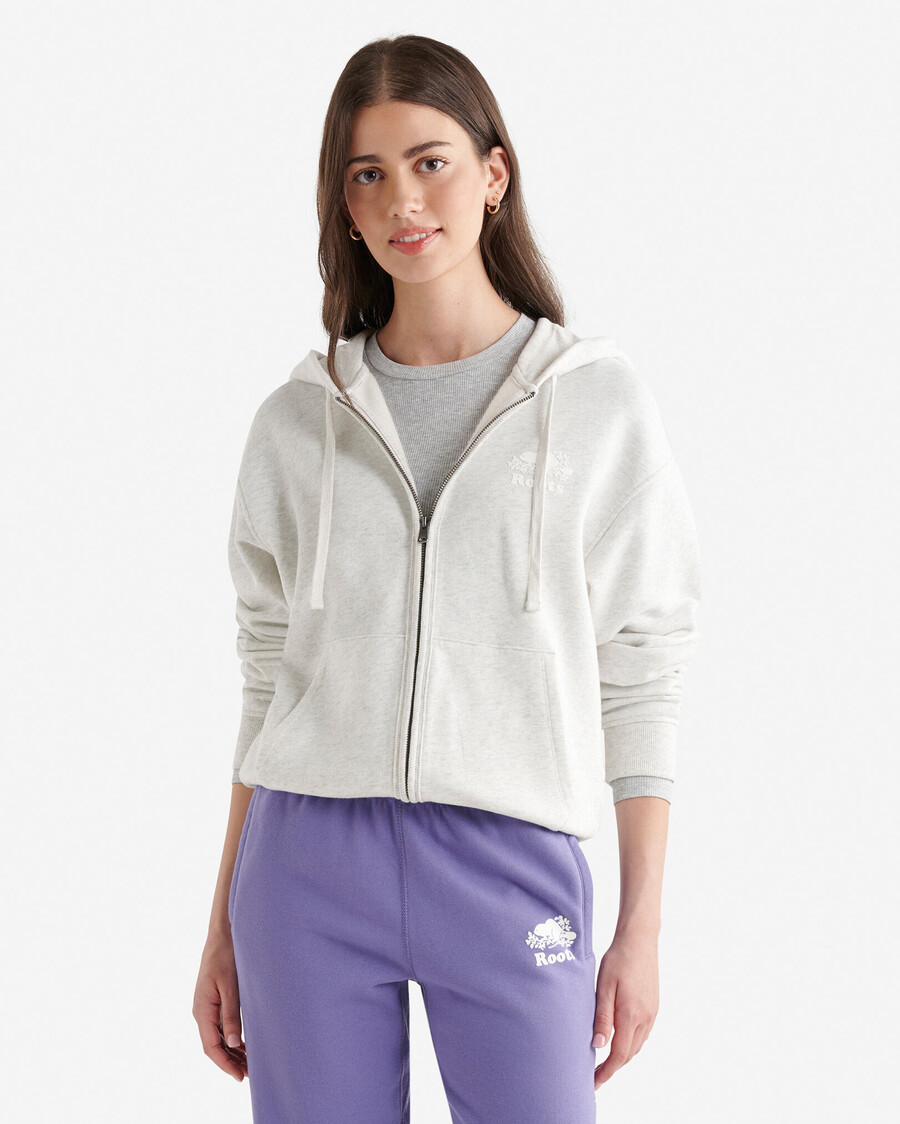 sweat à capuche zippé intégral organic original relaxed