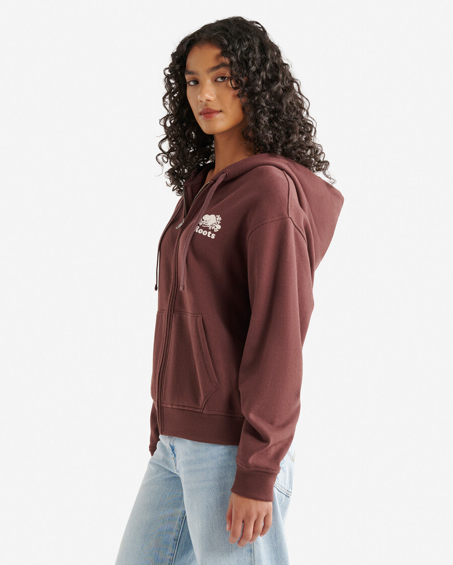 sweat à capuche zippé intégral organic original relaxed