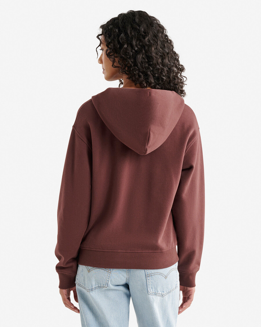 sweat à capuche zippé intégral organic original relaxed