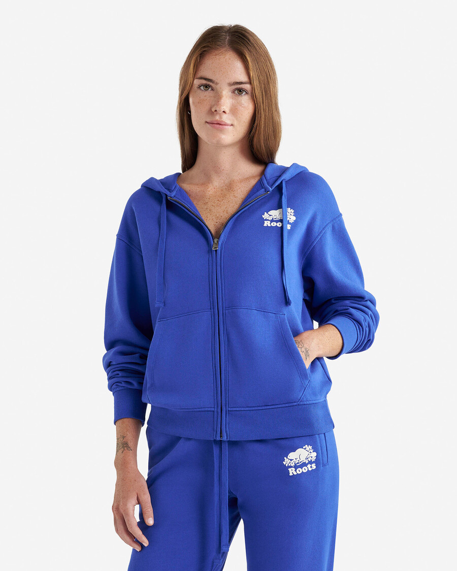 sweat à capuche zippé intégral organic original relaxed