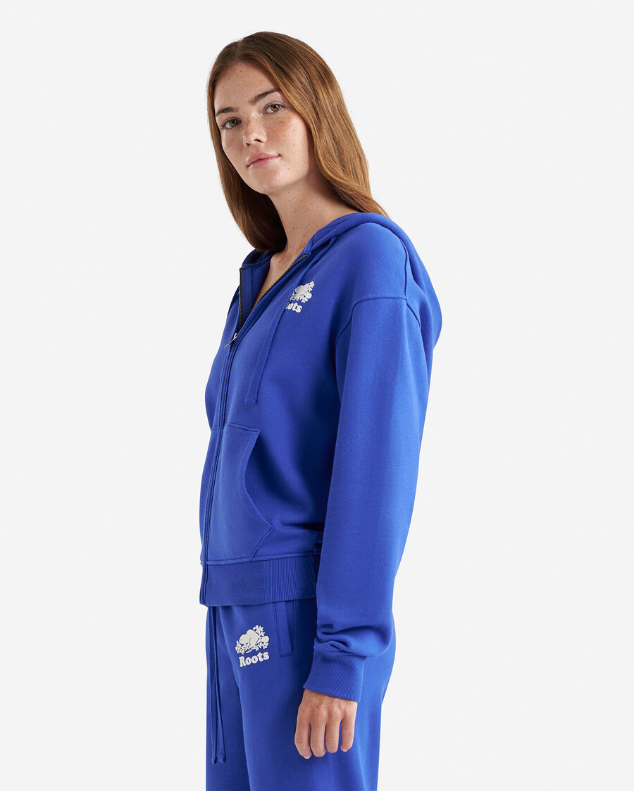 sweat à capuche zippé intégral organic original relaxed