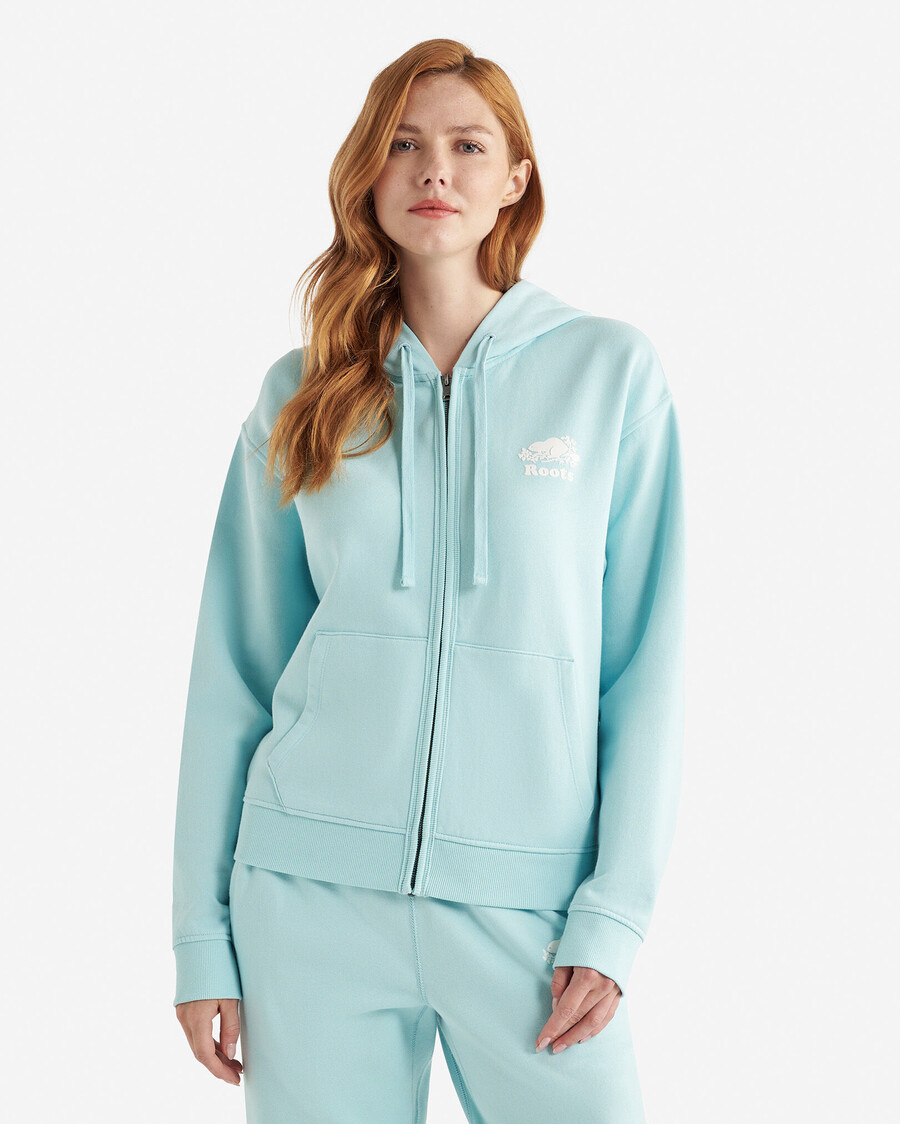 sweat à capuche zippé intégral organic original relaxed