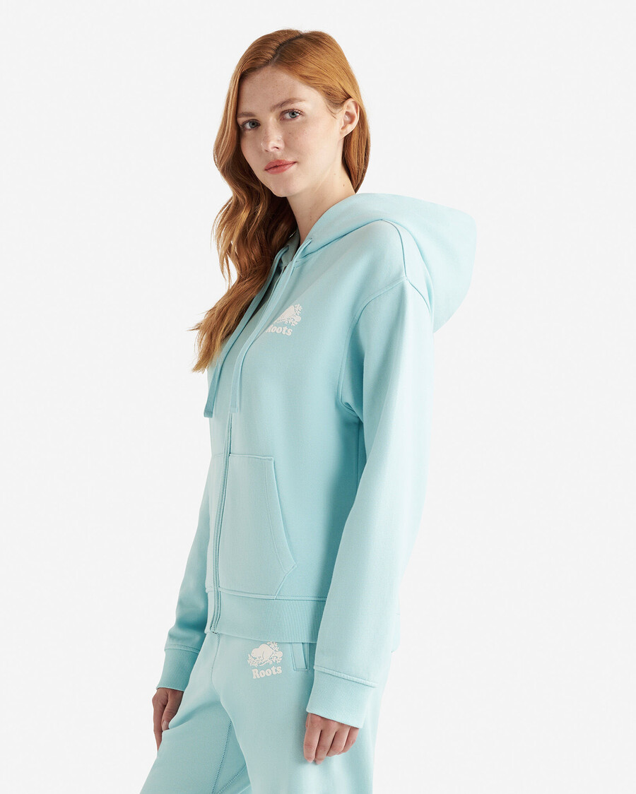 sweat à capuche zippé intégral organic original relaxed