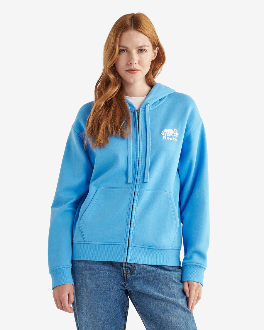 sweat à capuche zippé intégral organic original relaxed