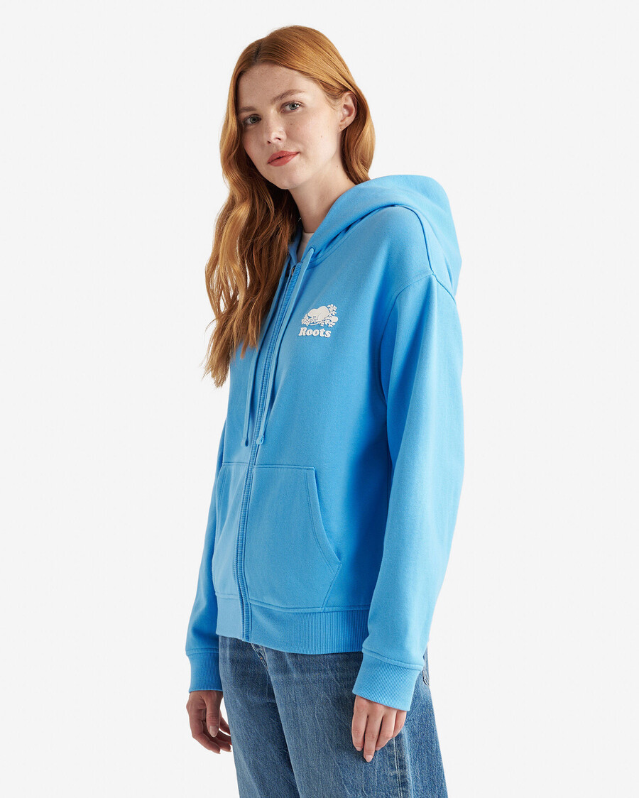 sweat à capuche zippé intégral organic original relaxed