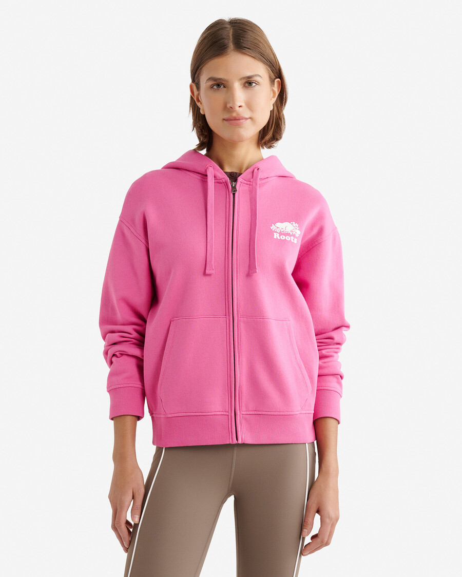 sweat à capuche zippé intégral organic original relaxed