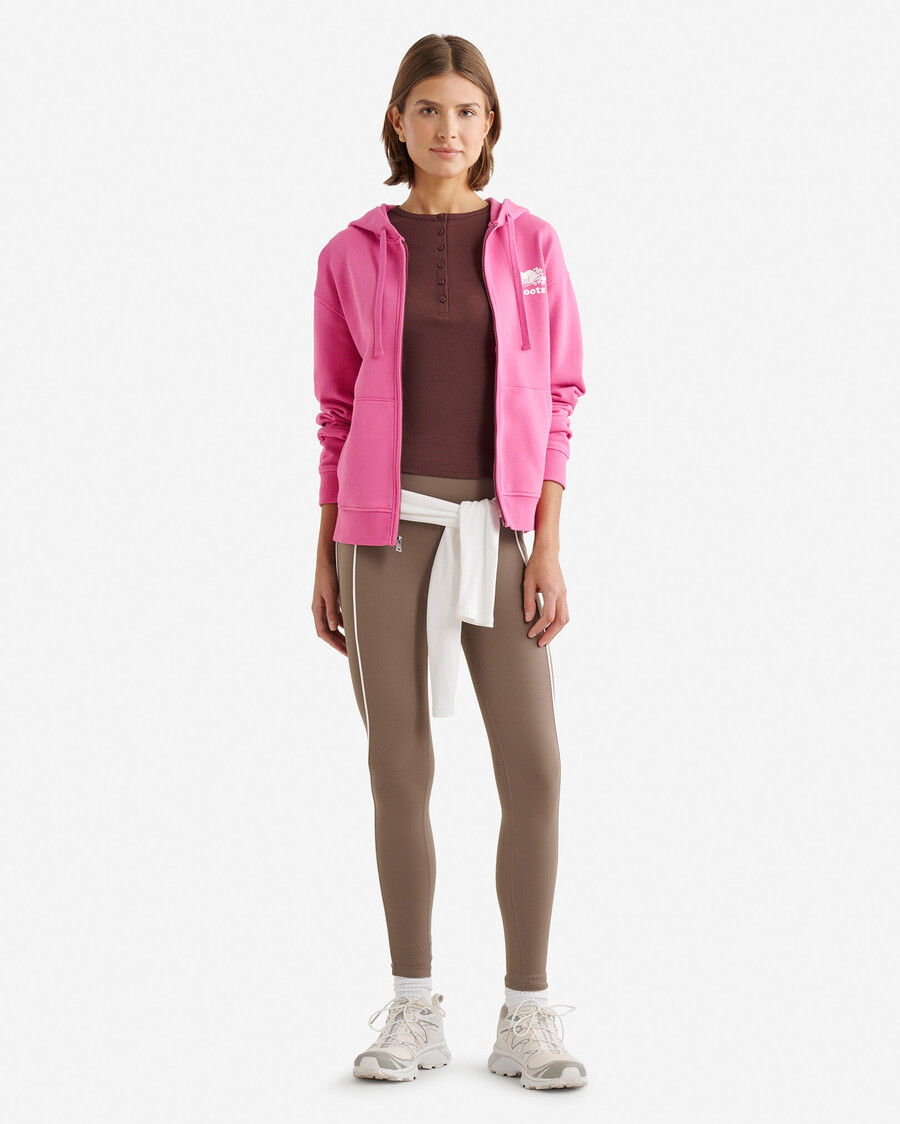 sweat à capuche zippé intégral organic original relaxed