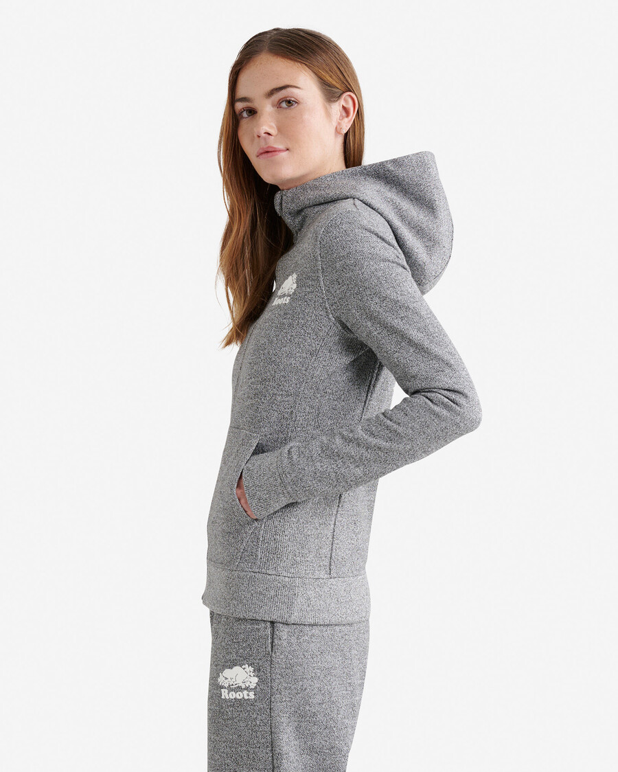 sweat à capuche zippé organic cooper slim