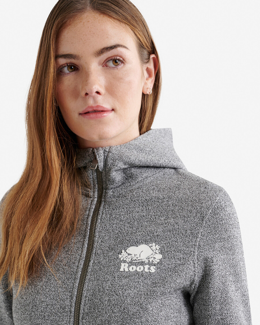 sweat à capuche zippé organic cooper slim