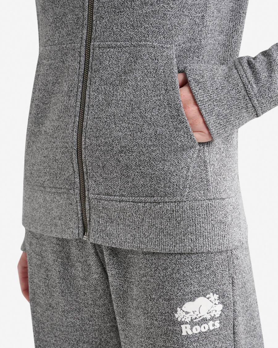 sweat à capuche zippé organic cooper slim