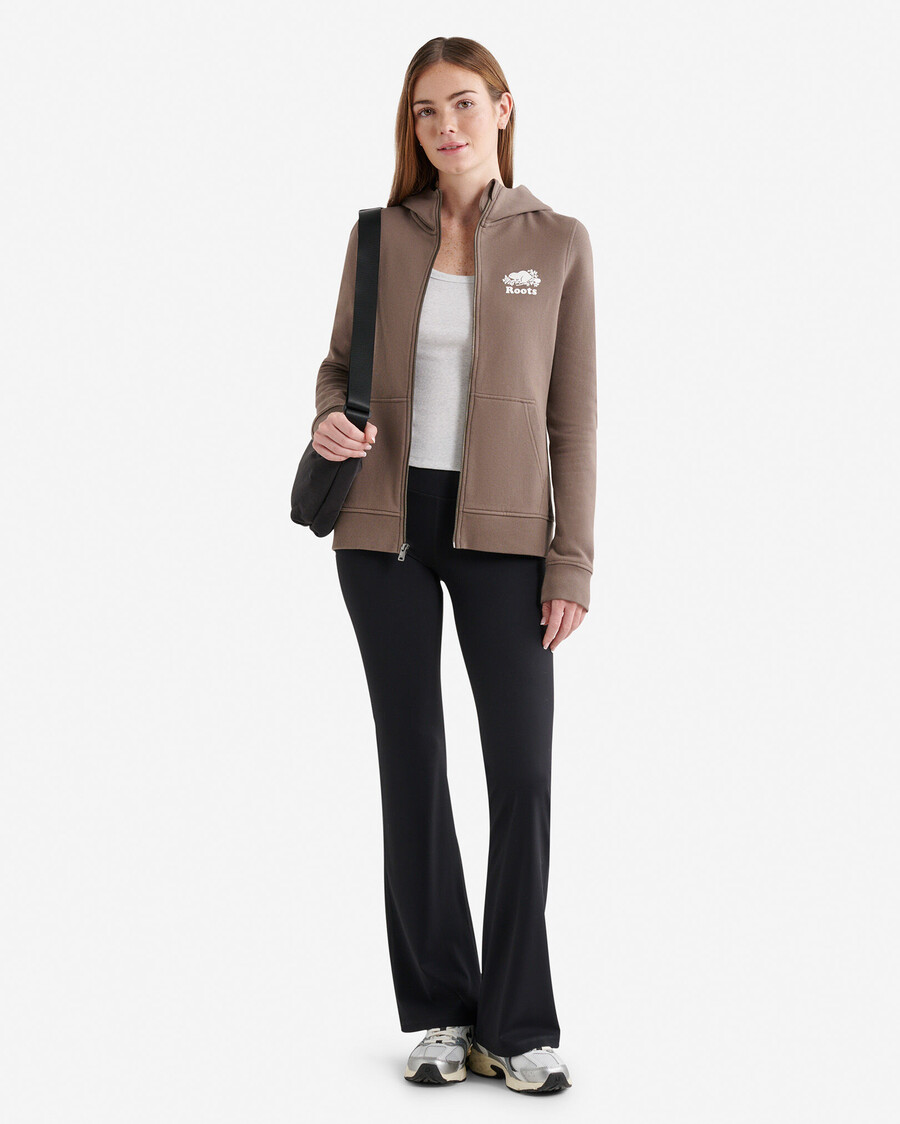 sweat à capuche zippé organic cooper slim