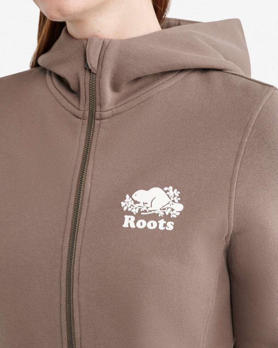 sweat à capuche zippé organic cooper slim