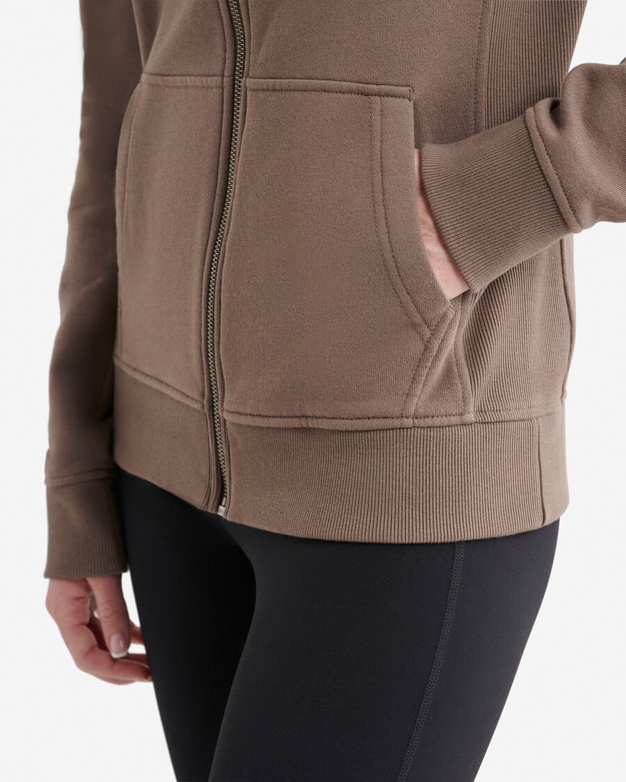 sweat à capuche zippé organic cooper slim