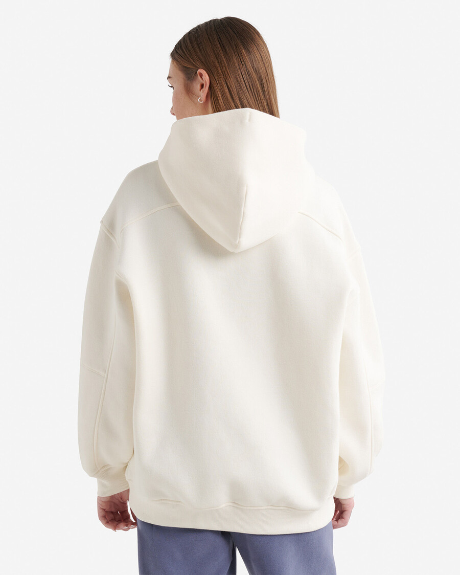sweat à capuche long cloud à fermeture éclair intégrale