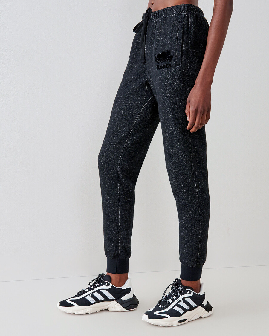 pantalon de survêtement à revers ajusté grande taille entrejambe de 79 cm