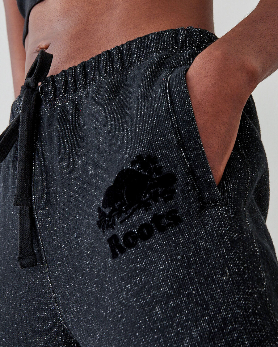 pantalon de survêtement à revers ajusté grande taille entrejambe de 79 cm