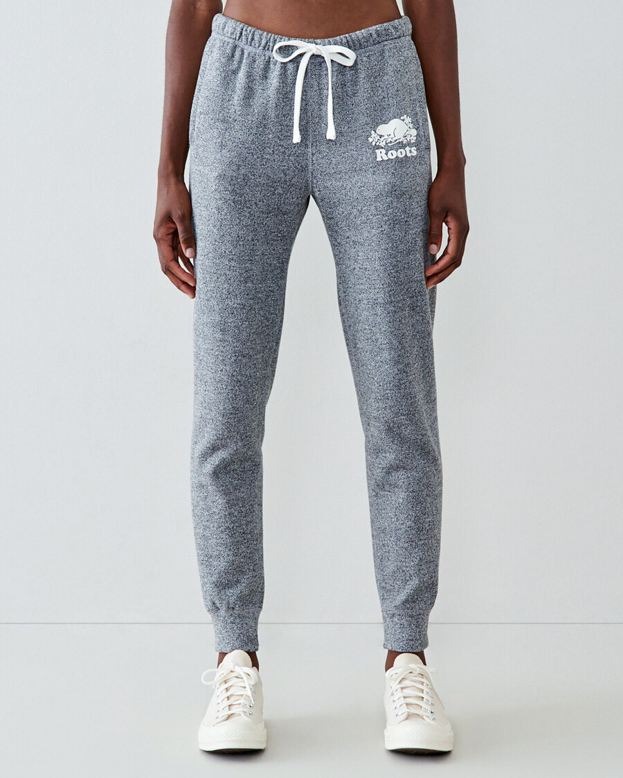pantalon de survêtement à revers ajusté grande taille entrejambe de 79 cm