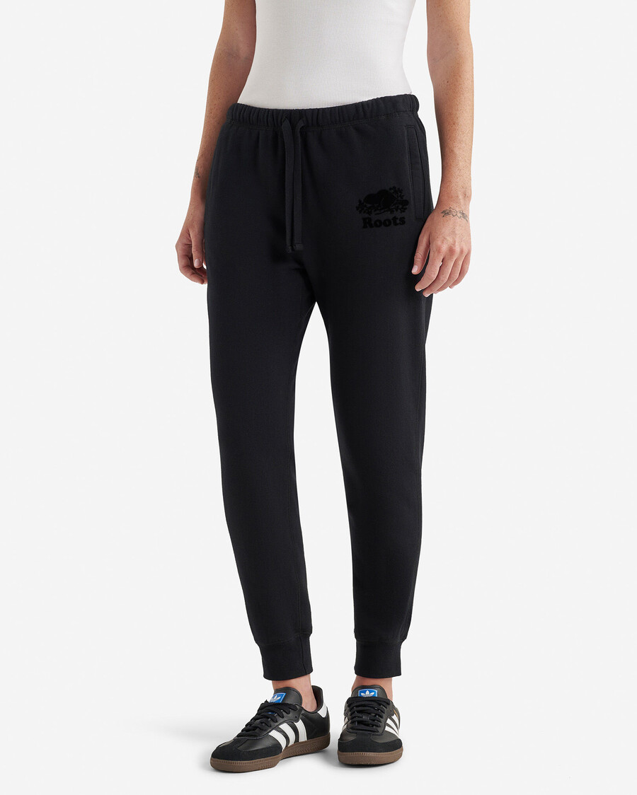 pantalon de survêtement bio original à revers slim grande taille entrejambe de 825 cm