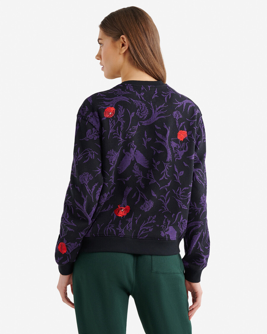 sweat à capuche imprimé floral roots x wicked